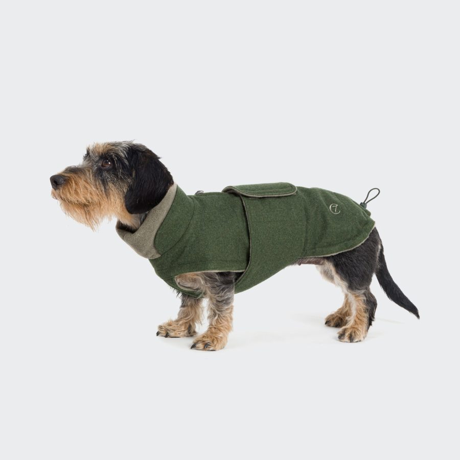 Cloud7 Dog Coat Brooklyn Flannel Fern Green Taxmodell - Bild 2