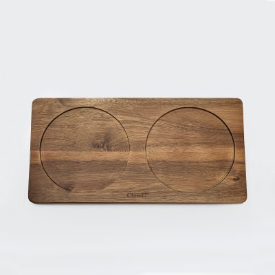 Cloud7 Wooden Dog Station Acacia Wood