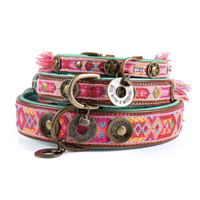 DWAM - Dog With a Mission - Boho Rosa halsband