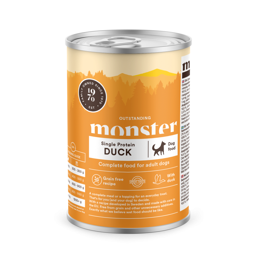 Monster Adult Single Duck våtfoder