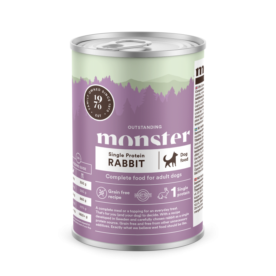Monster Adult Single Rabbit våtfoder