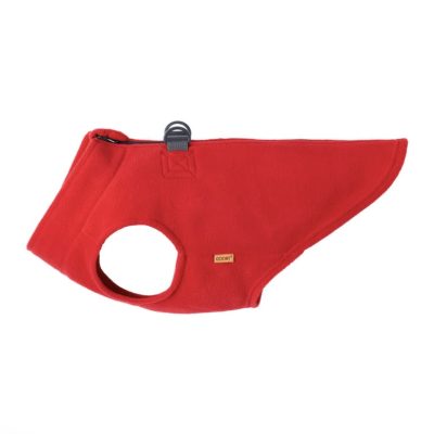 Gooby Zip Up fleece Röd