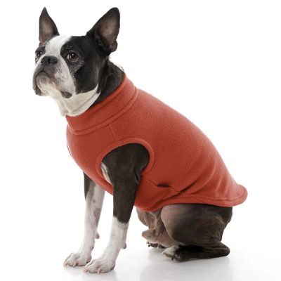 Gooby Stretch Fleece Vest Orange