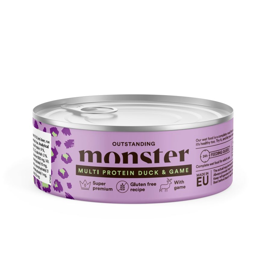 Monster Adult Cat Multi Duck/Game våtfoder