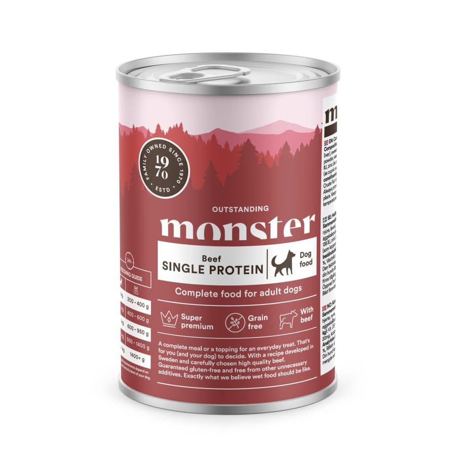 Monster Adult Single Beef våtfoder