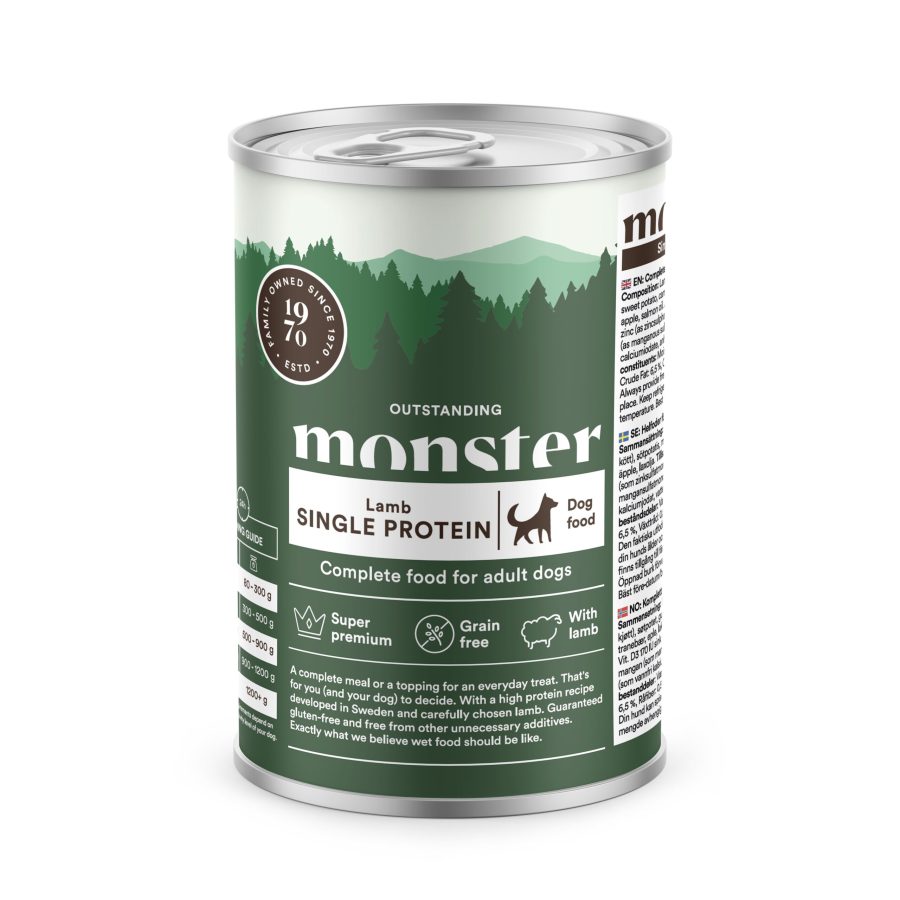 Monster Adult Single Lamb våtfoder