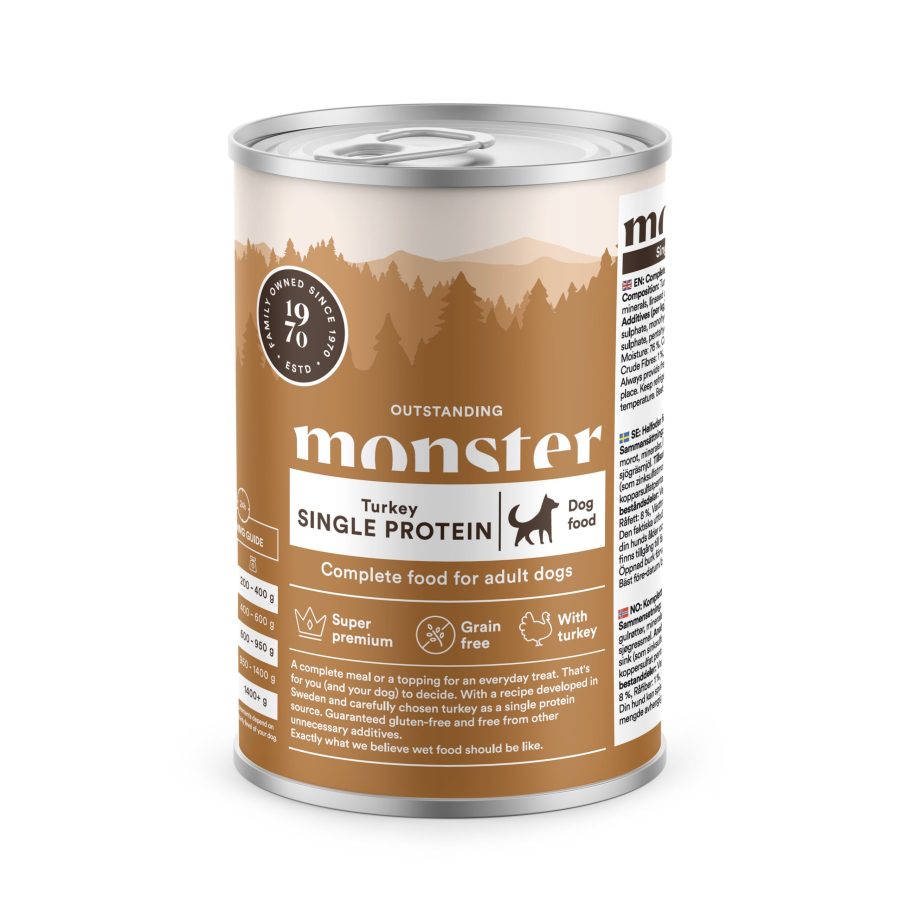 Monster Adult Single Turkey våtfoder