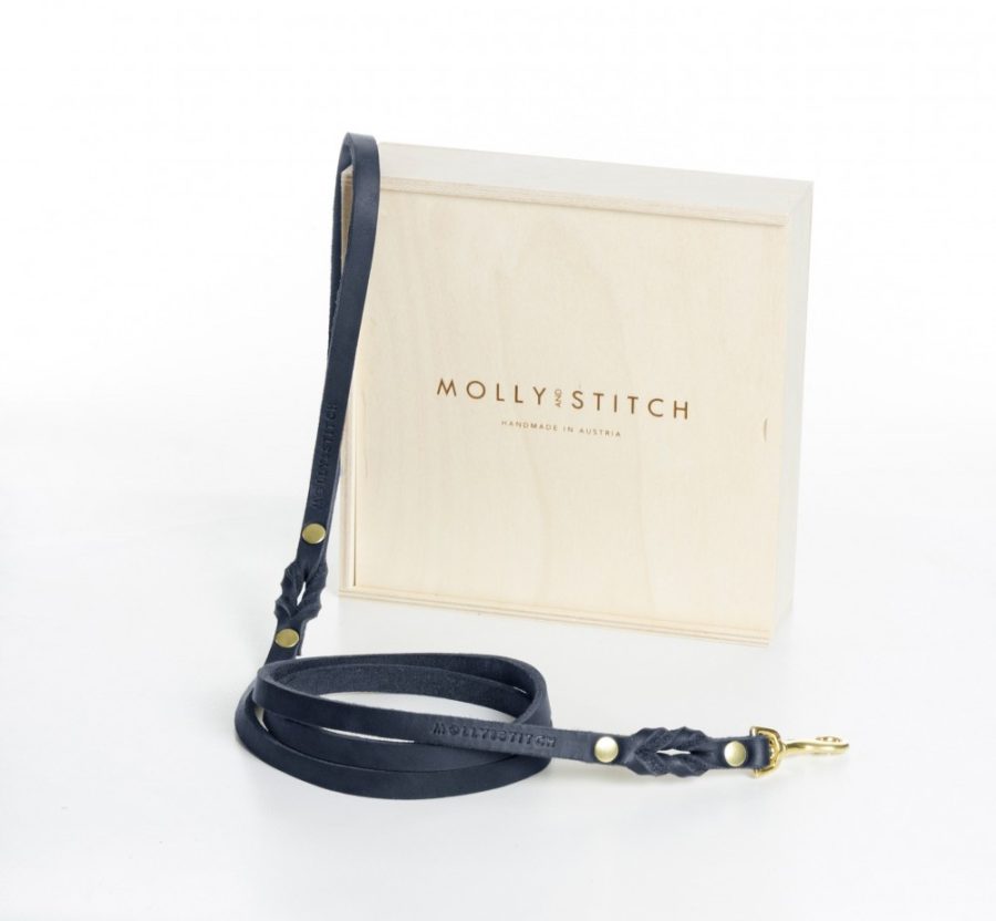 Molly and Stitch Butter City Leash Navy