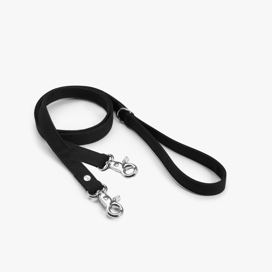 Denjo Dogs Justerbart Koppel Signature Go 200 cm Svart