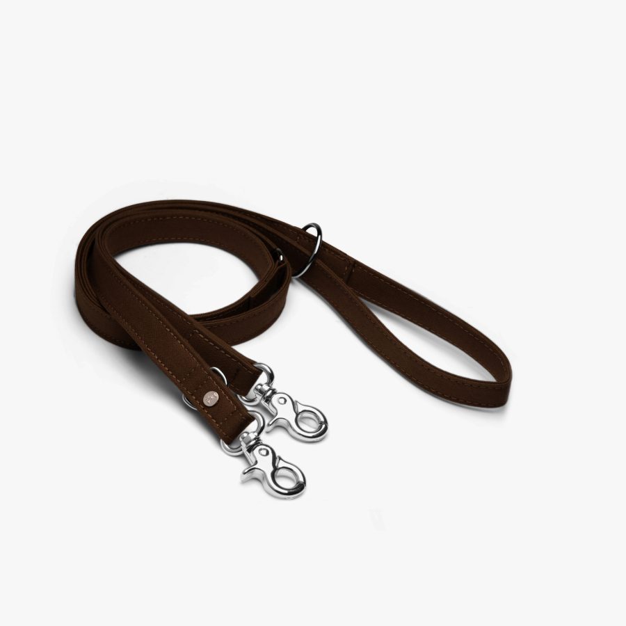 Denjo Dogs Justerbart Koppel Signature Go 200 cm Chocolate