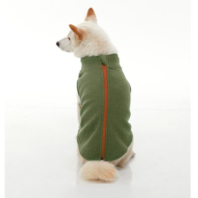 Gooby Zip Up Microfiber fleece Grön