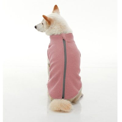 Gooby Zip Up Microfiber fleece Rosa