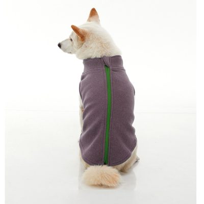 Gooby Zip Up Microfiber fleece Lila