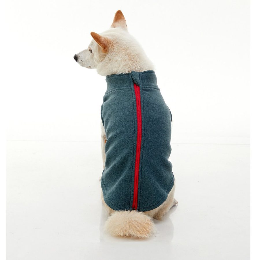Gooby Zip Up Microfiber fleece Turkos