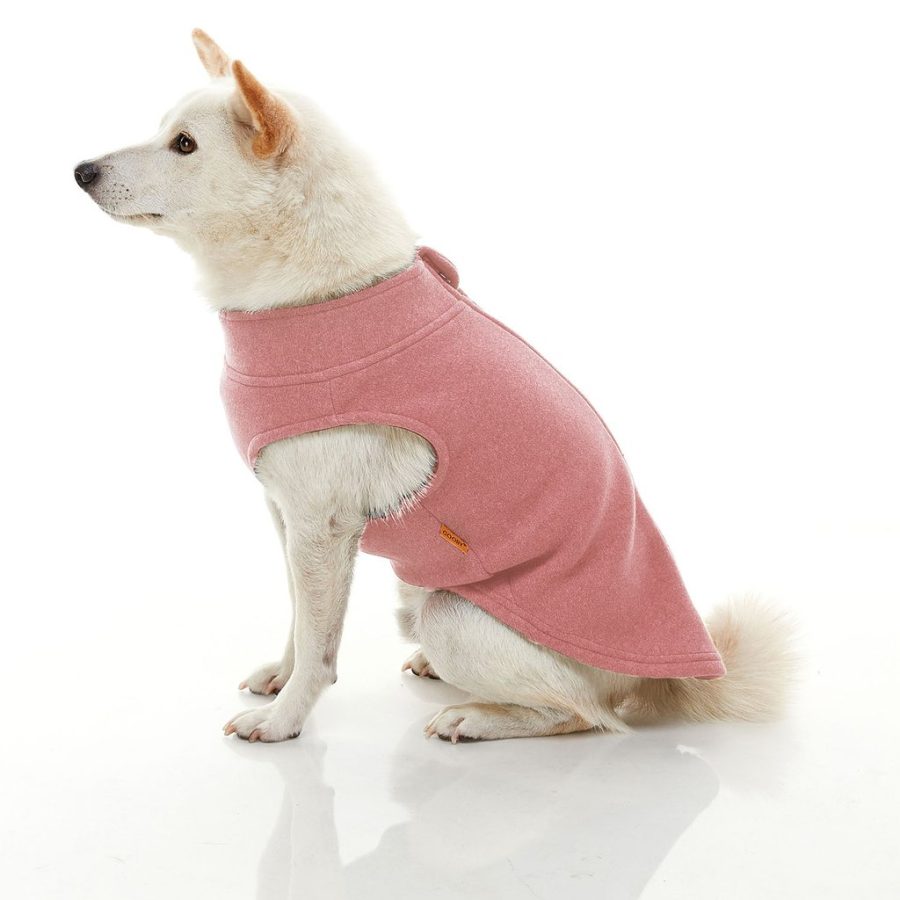 Gooby Zip Up Microfiber fleece Rosa - Bild 2