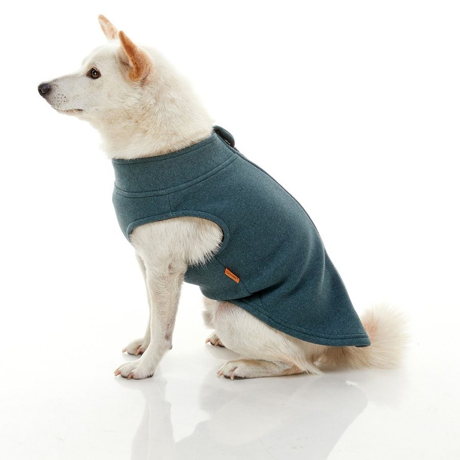 Gooby Zip Up Microfiber fleece Turkos - Bild 2