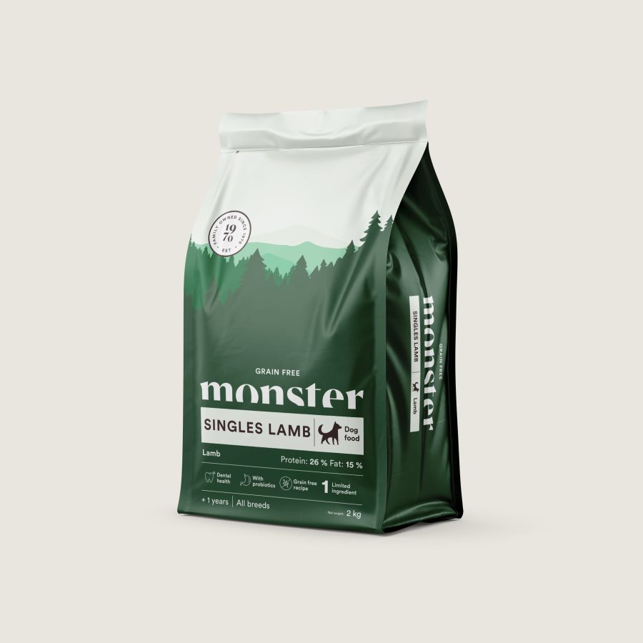 Monster Dog Grain Free Singles Lamb