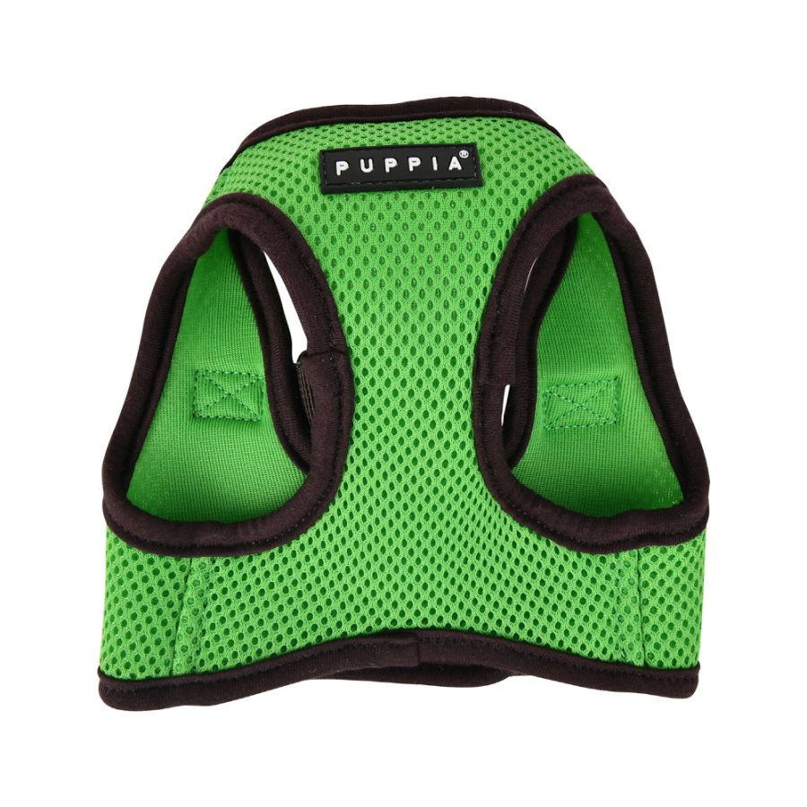 Puppia Soft Vest Harness Grön med brun kant - Bild 2