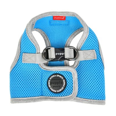 Puppia Soft Vest Harness Ljusblå med grå kant