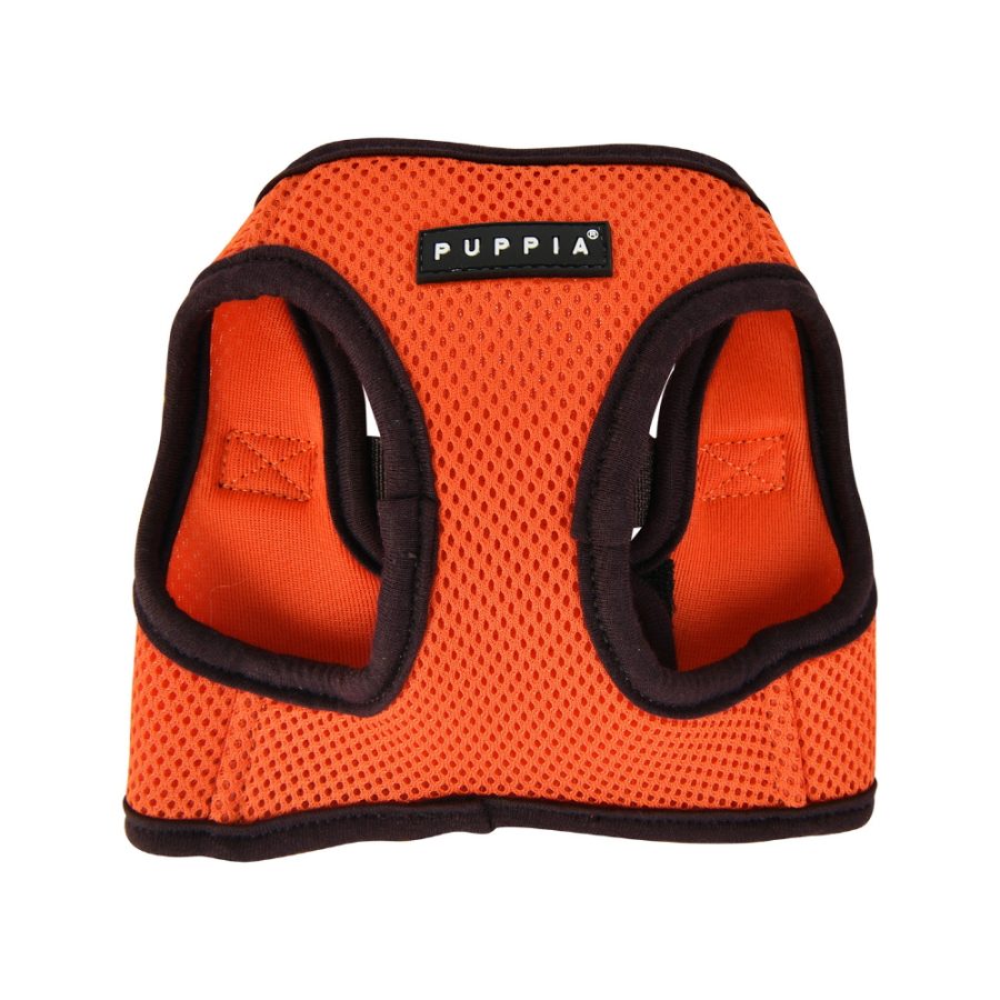 Puppia Soft Vest Harness Orange med brun kant - Bild 2