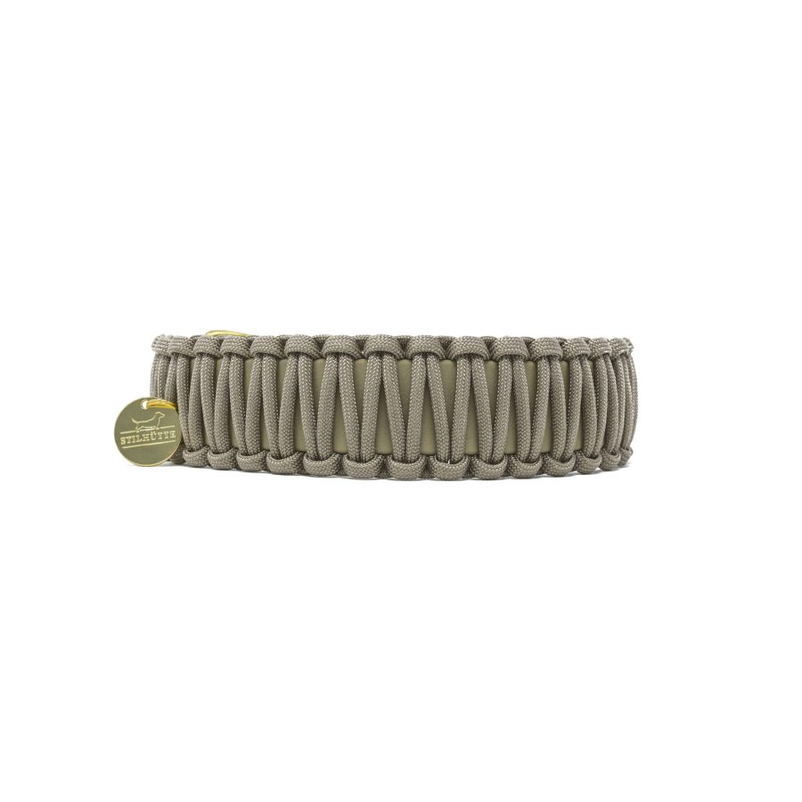 Stilhütte Paracord Halsband Taupe