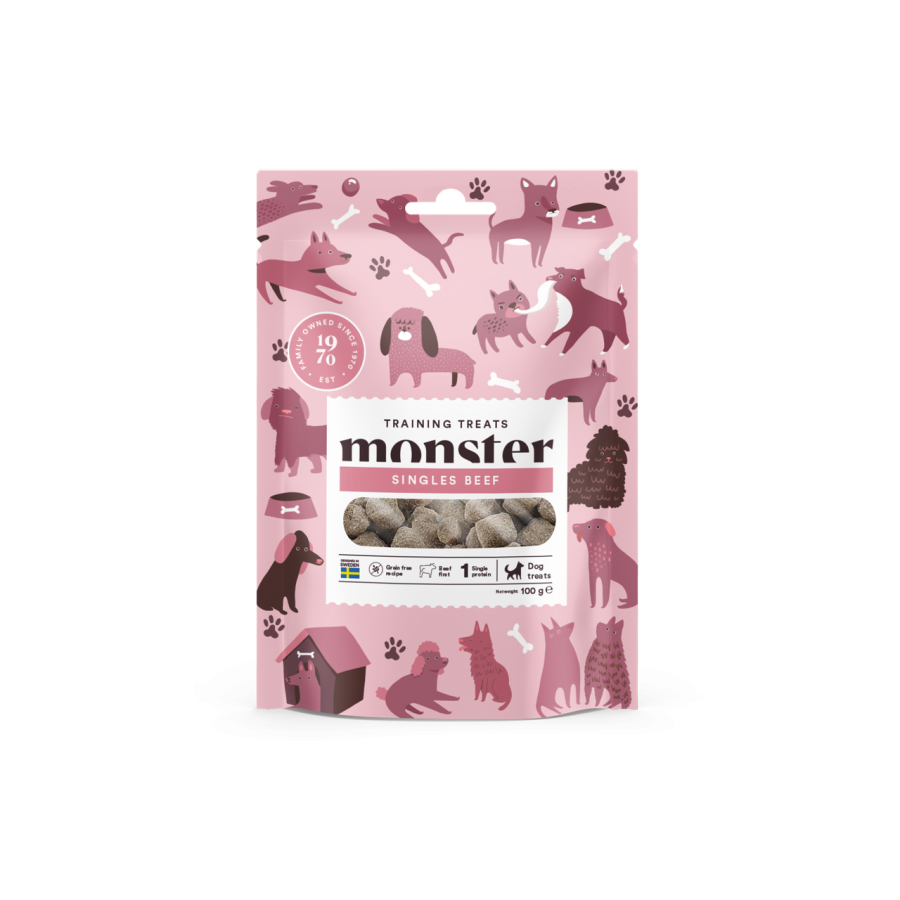Monster Dog training treats Singles Beef 100 g