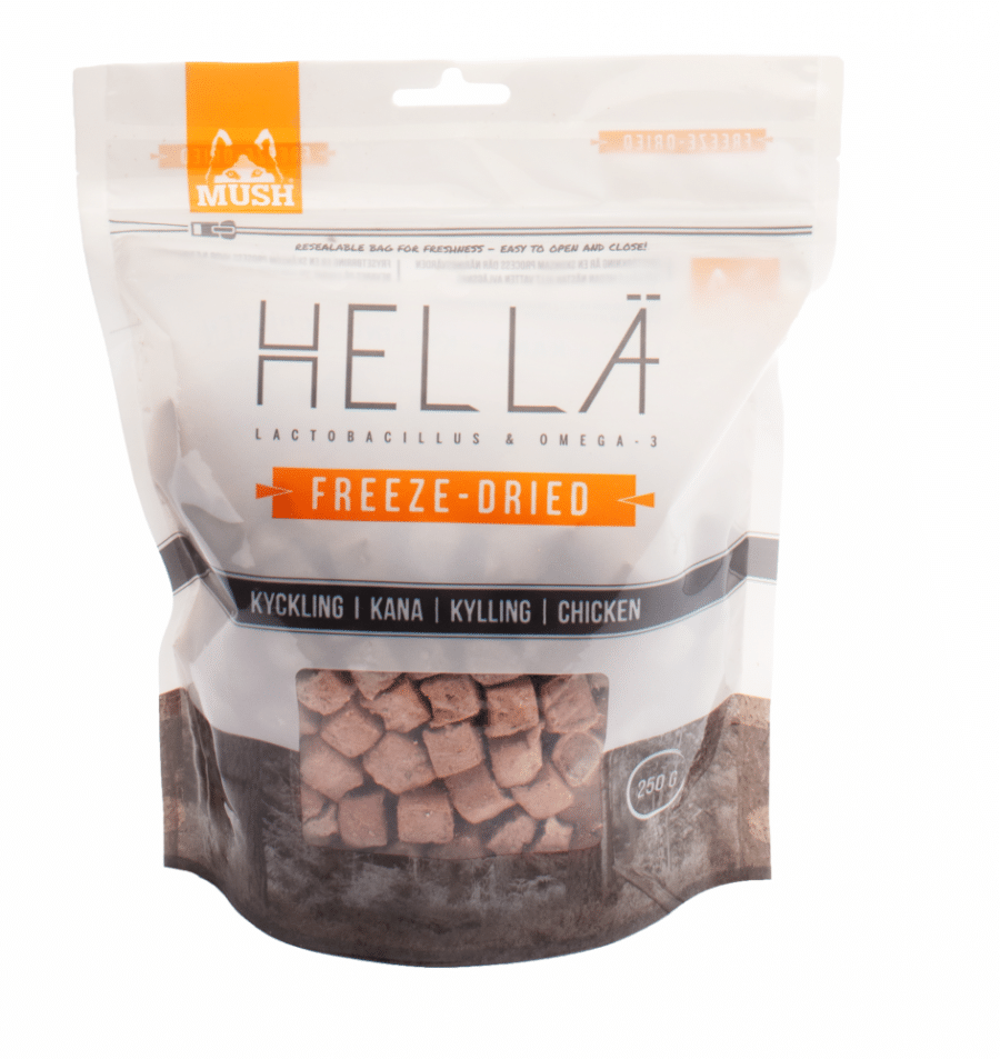 MUSH Hellä Kyckling Frystorkat 250g