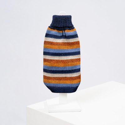 Alqo Wasi Navy Stripes Alpacka Tröja