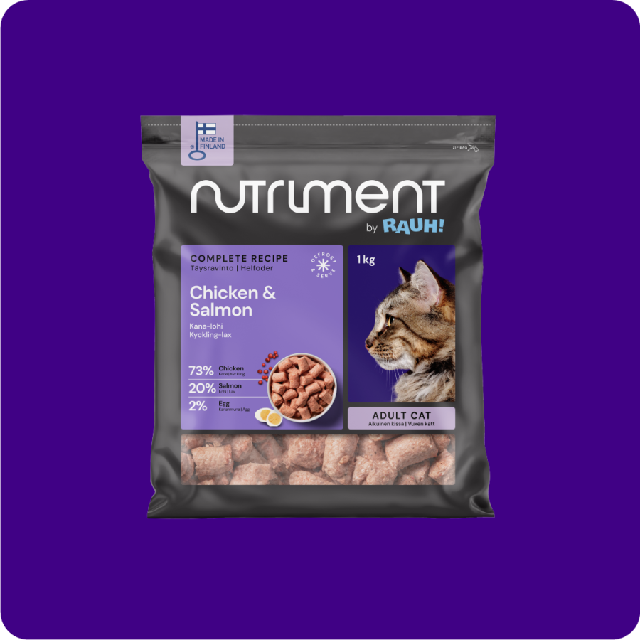 Nutriment by Rauh! Köttbullar för Katt Kyckling - Lax