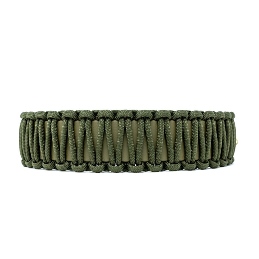 Stilhütte Halsband Paracord Mörk Oliv