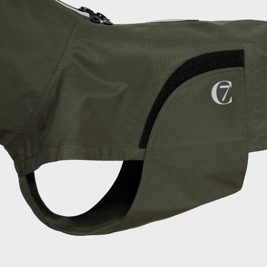 Cloud7 Dublin Raincoat Olive Fransk Bulldog - Bild 2