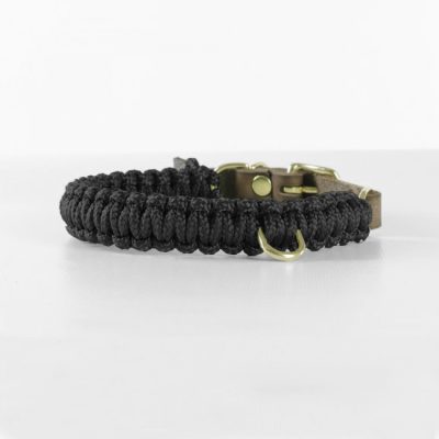 Molly and Stitch Touch of Leather Collar Nero
