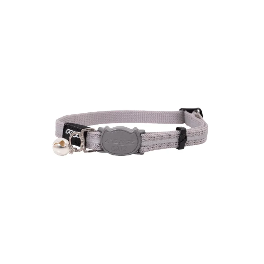 Rogz Alley Cat Halsband Silver Small