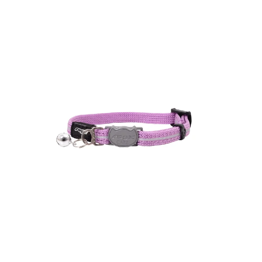 Rogz Alley Cat Halsband Ljuslila XS