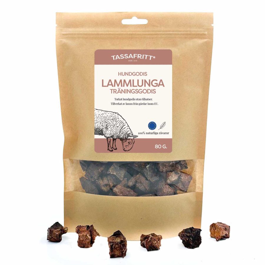 Tassafritt Lammlunga Träningsgodis 80g
