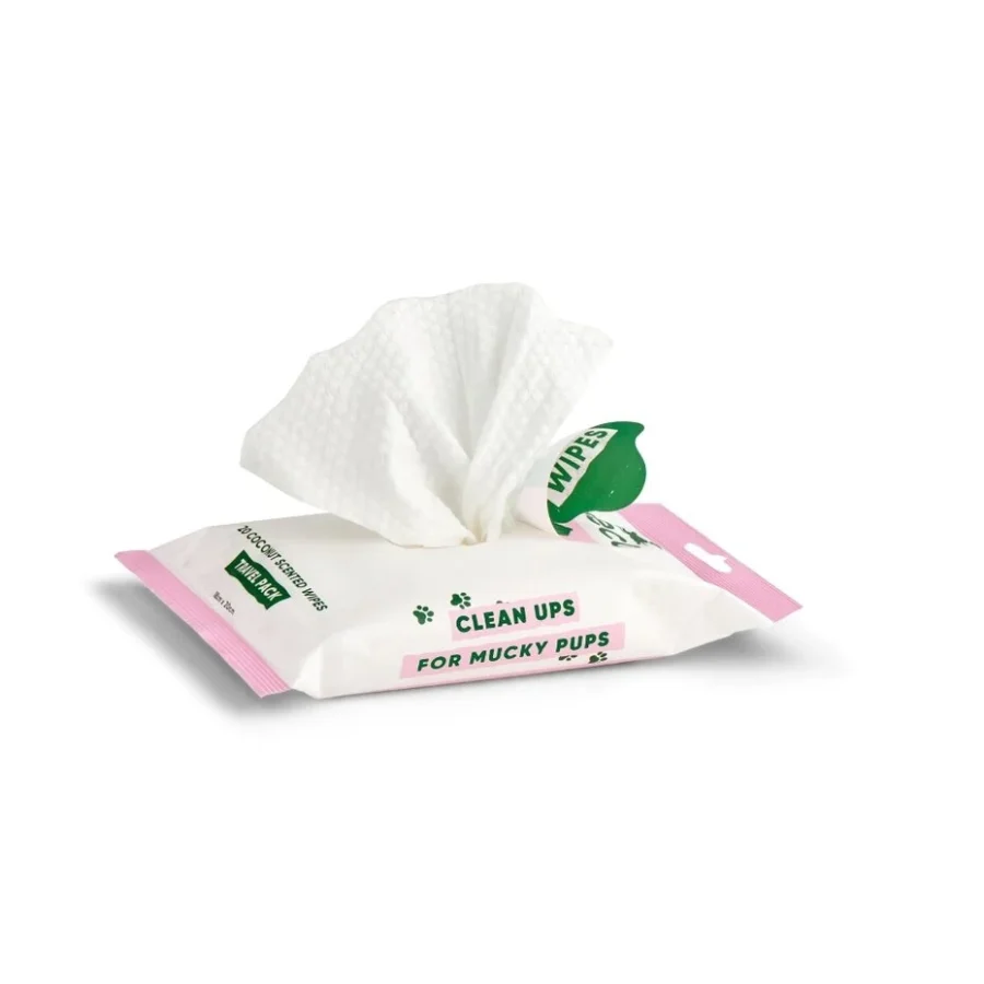 Bamboo Travel Wipes - Coconut Scented - 20 Pack - Bild 2
